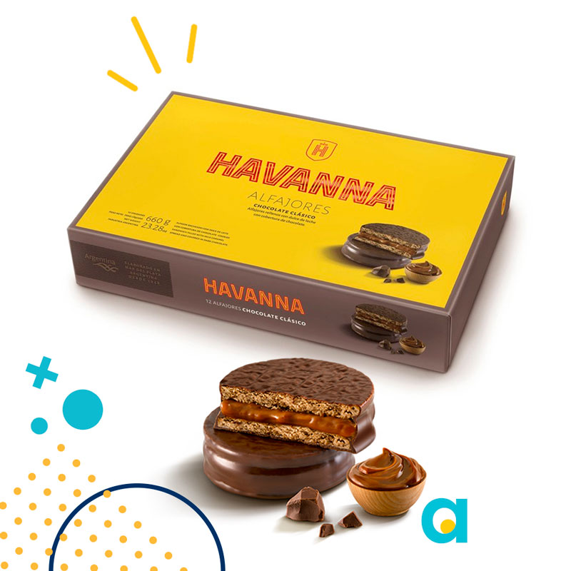 Dark Chocolate Alfajores HAVANNA x 660 (Box of 12 units) -