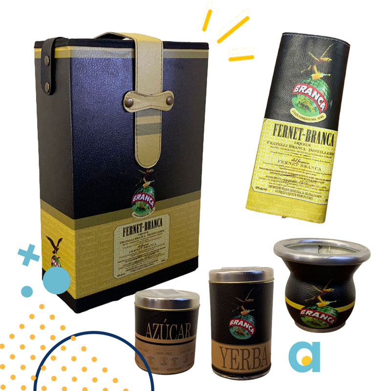 Set Terere Termo Vaso Bombilla, Fernet Branca Mate Argentina Clasico